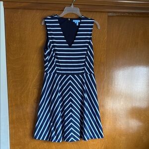 Draper James Sleeveless V-Neck Fit and Flare Dress